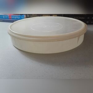 Vintage Tupperware White Round